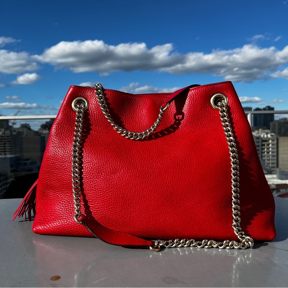 SOLD Authentic Gucci Soho interlocking leather bag - Picture 14 of 15